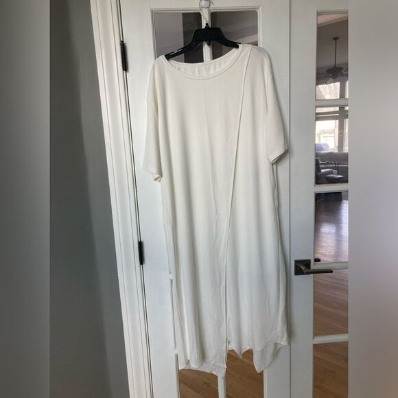 NAP Grecian white flowy angel like minimalistic laganlook maxi dress NWT medium - Picture 6 of 8